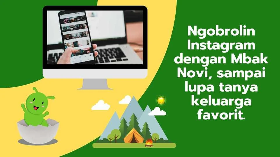 ngobrolin instagram dengan mbak Novi Ibu Profesional Bandung