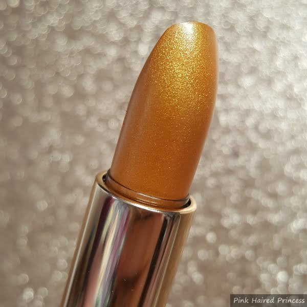 close up of Lancome L'Absolu Rouge 503 Golden Holiday (sheer)