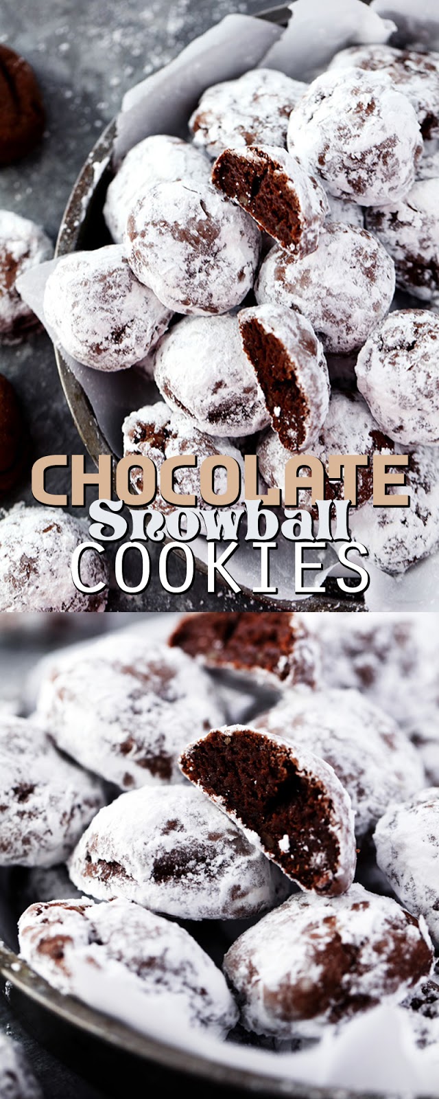 CHOCOLATE SNOWBALL COOKIES