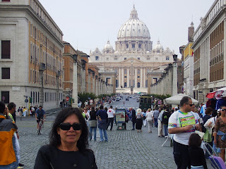 Ponte Sant' Basílica de São Pedro Cidade do Vaticano em Roma Itália