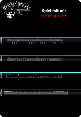 Tablatura guitarra Spiel mit mihr