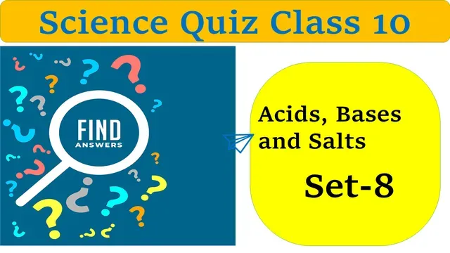 Class 10 Acids Bases and Salts MCQ Online Test