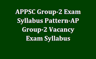 APPSC Group-2 Exam Syllabus Pattern-AP Group-2 Vacancy Exam Syllabus