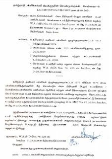 உபரி ஆசிரியர்களுக்கு பணிநிரவல் மேற்கொள்வது சார்ந்து பள்ளிக்கல்வி இயக்குநரின் செயல்முறைகள்-16.4.2021