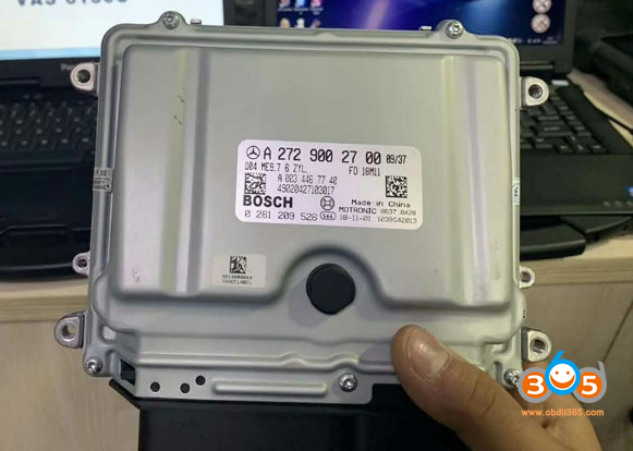 Read Mercedes ME9.7 ECU with Alientech KESS3 1