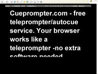 CuePrompter.com - The Online Teleprompter