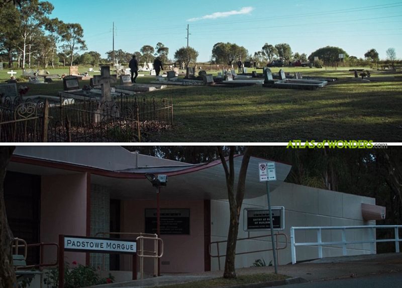 burial ground and morgue scenes