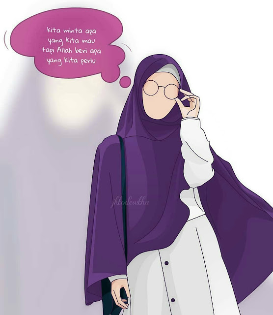  Wallpaper HD Anime Hijab  Muslimah Cartoon Hijabi