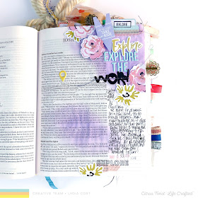 Explore the Word Bible Journaling Page using Citrus Twist Kits May 2019 Bundle - Lydia Cost