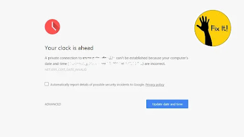 How to Fix “Your clock is ahead” Error (NET::ERR_CERT_DATE_INVALID) on Mac Browser?