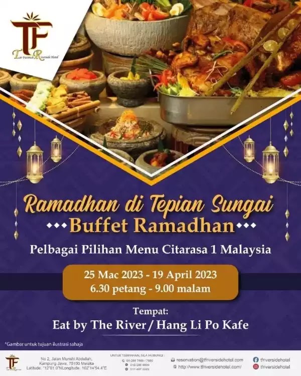 Buffet ramadhan 2023 di Tun Fatimah Riverside Hotel