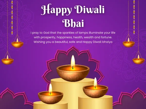 Happy Diwali Wishes for Bhai