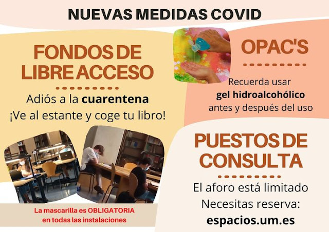 Nuevas medidas Covid, adoptadas en la biblioteca universitaria - BUMU