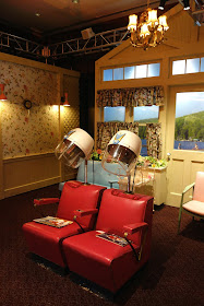 TV set design, 1950's hair salon