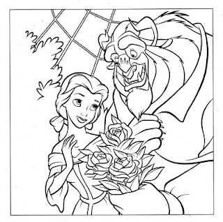 Belle Coloring Page