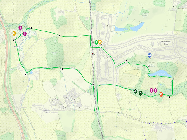 Map for Walk 179: Swallow Holes Loop