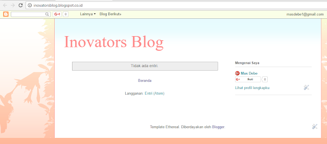Blog kosong yang malang...