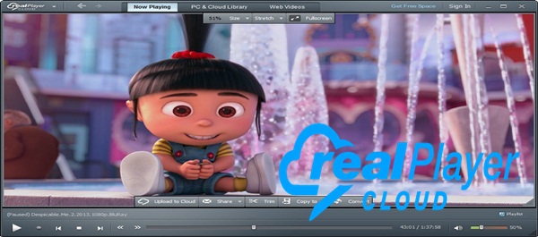  افضل مشغل الفيديو والصوت RealPlayer Cloud 