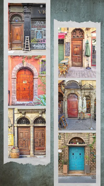collage of Lyon doors