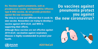 The WHO pneumonia vaccine advice