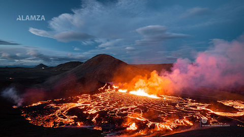 Iceland's Volcanic Activity Persists: Continual Eruption Spews Fountains of Lava