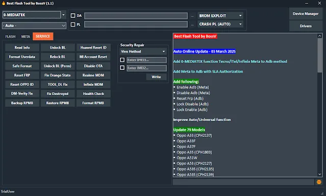 Best Flash Tool by BossV V1.1 [Miracle Team] 2025