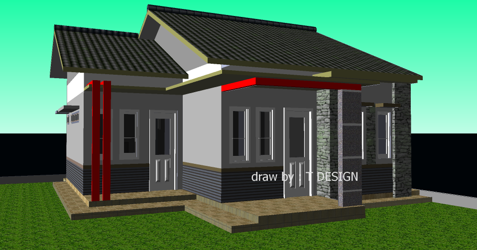 Jasa Desain  Rumah  DESAIN  RUMAH  9 X 12 M