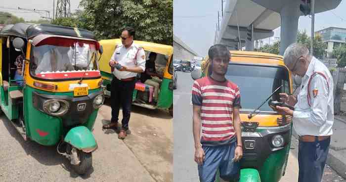 faridabad-traffic-police-cut-134-auto-challans
