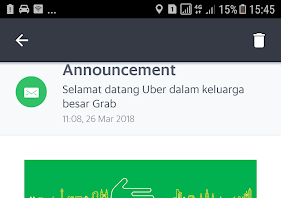 Operasional UBER Asia Tenggara diserahkan ke GRAB