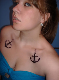 tattoos for girls anchor on Anchor Tattoos Designs