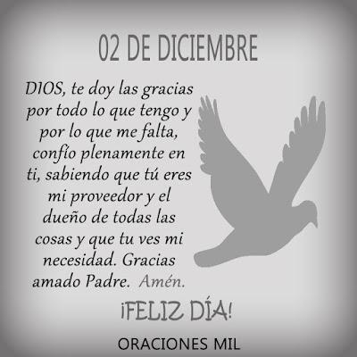 Oración del día 02 de Diciembre