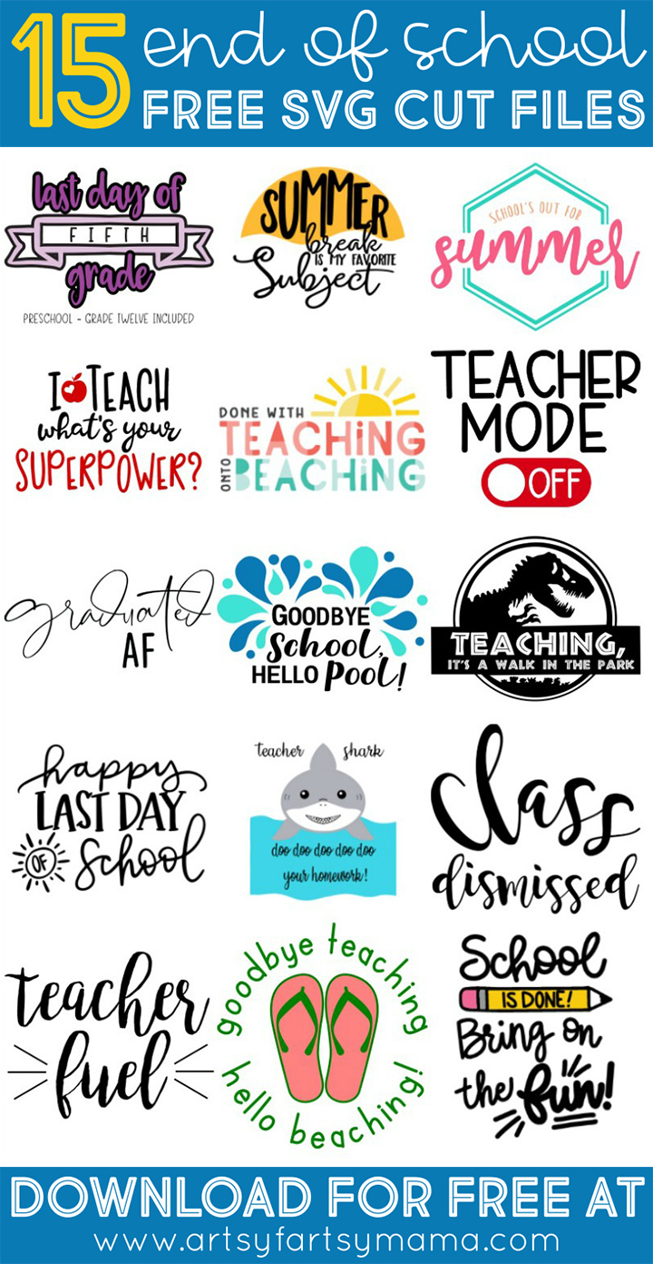 Download Teacher Mode Shirt With 15 Free End Of School Cut Files Artsy Fartsy Mama