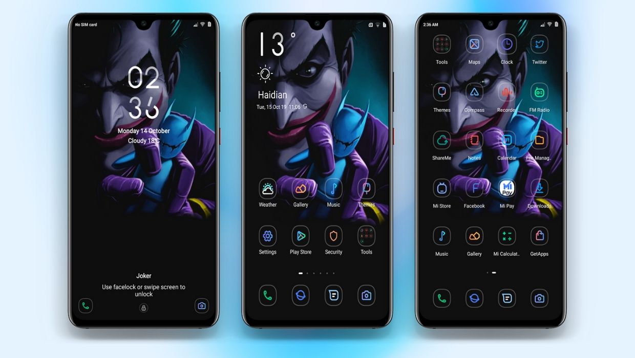 MIUI 11 Tema Joker v11 V3nom Tembus Semua Aplikasi - MR ...