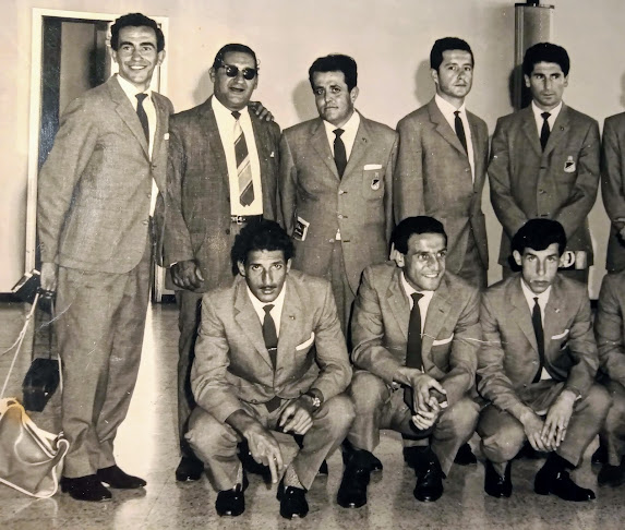 Juan Eulogio Urriolabeitia en Atlético Nacional de Medellín en la gira a Jamaica en el año 1964