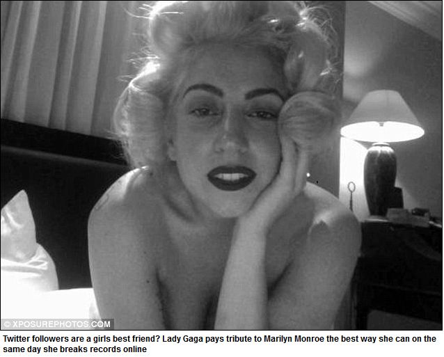 Stefani paid tribute to Marilyn by styling her hair and makeup as the great