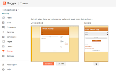 Menu Templtae pada Blogspot