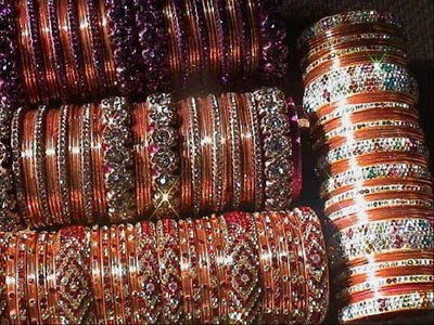 bangles of mirror work