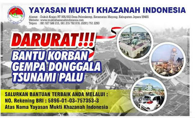 Yayasan Mukti khazanah indonesia peduli Palu