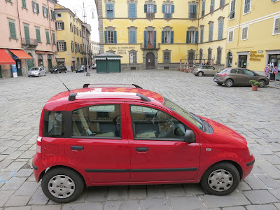 Fiat Panda (Economy) with small baggage area. Pontremoli, Tuscany.