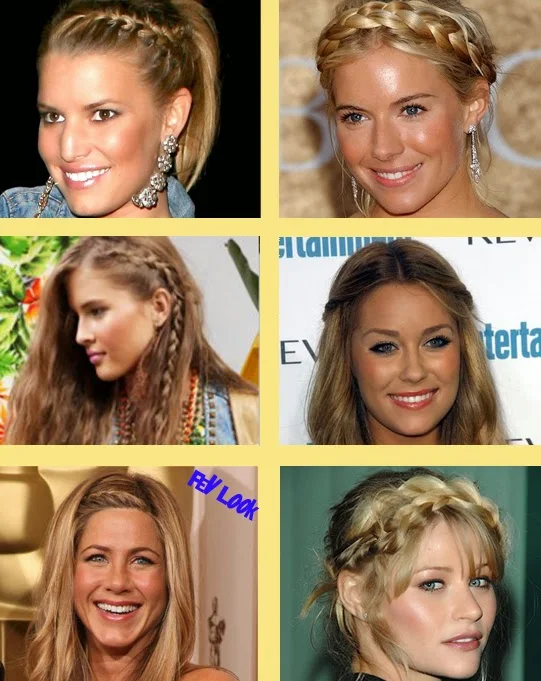 Cute easy braided bang hairstyles