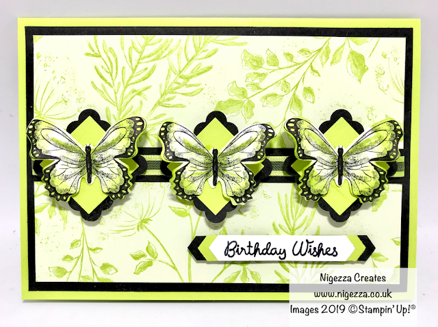 Botanical Butterfly Card For Card Sketch Challenge #SFA Nigezza Creates Stampin' Up!