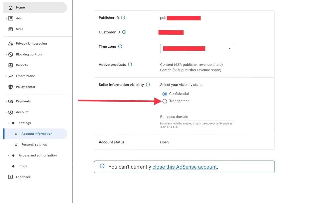 How to Publish Seller Information in Google Adsense Account