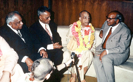 Arrival Reception for Srila Prabhupada Mauritius Airport