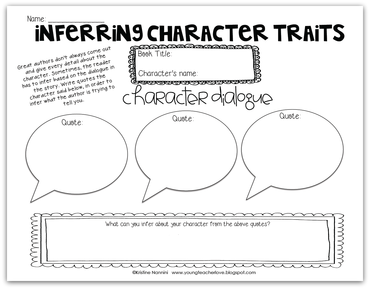 Copy Of Character Traits Lessons Blendspace