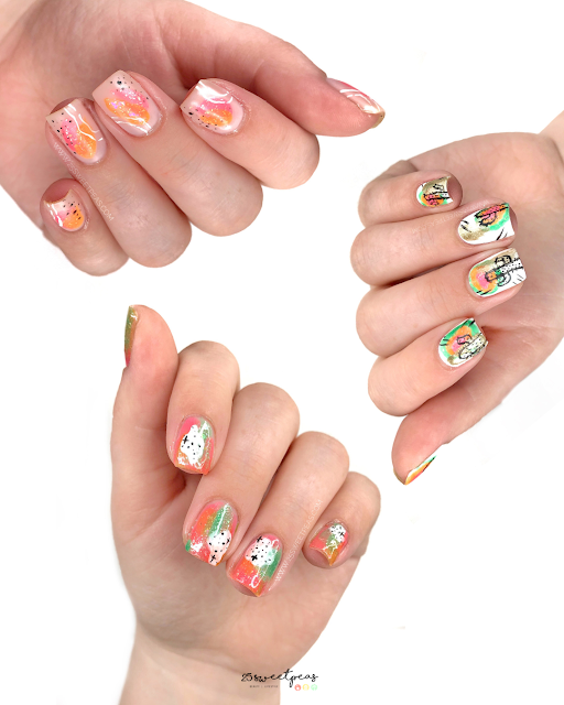 Easy Abstract Nail Art - 25 Sweetpeas