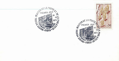 FDC de la maison de la poste et de la philatélie, Musée Postal - 1973 - France