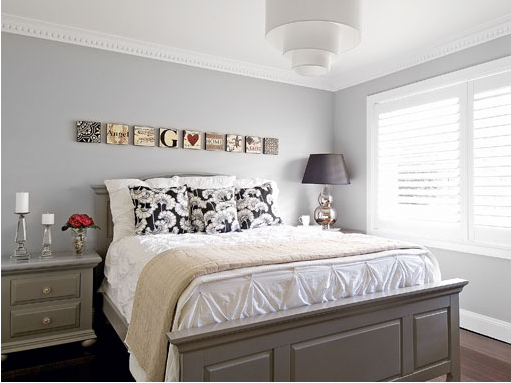 light grey bedroom