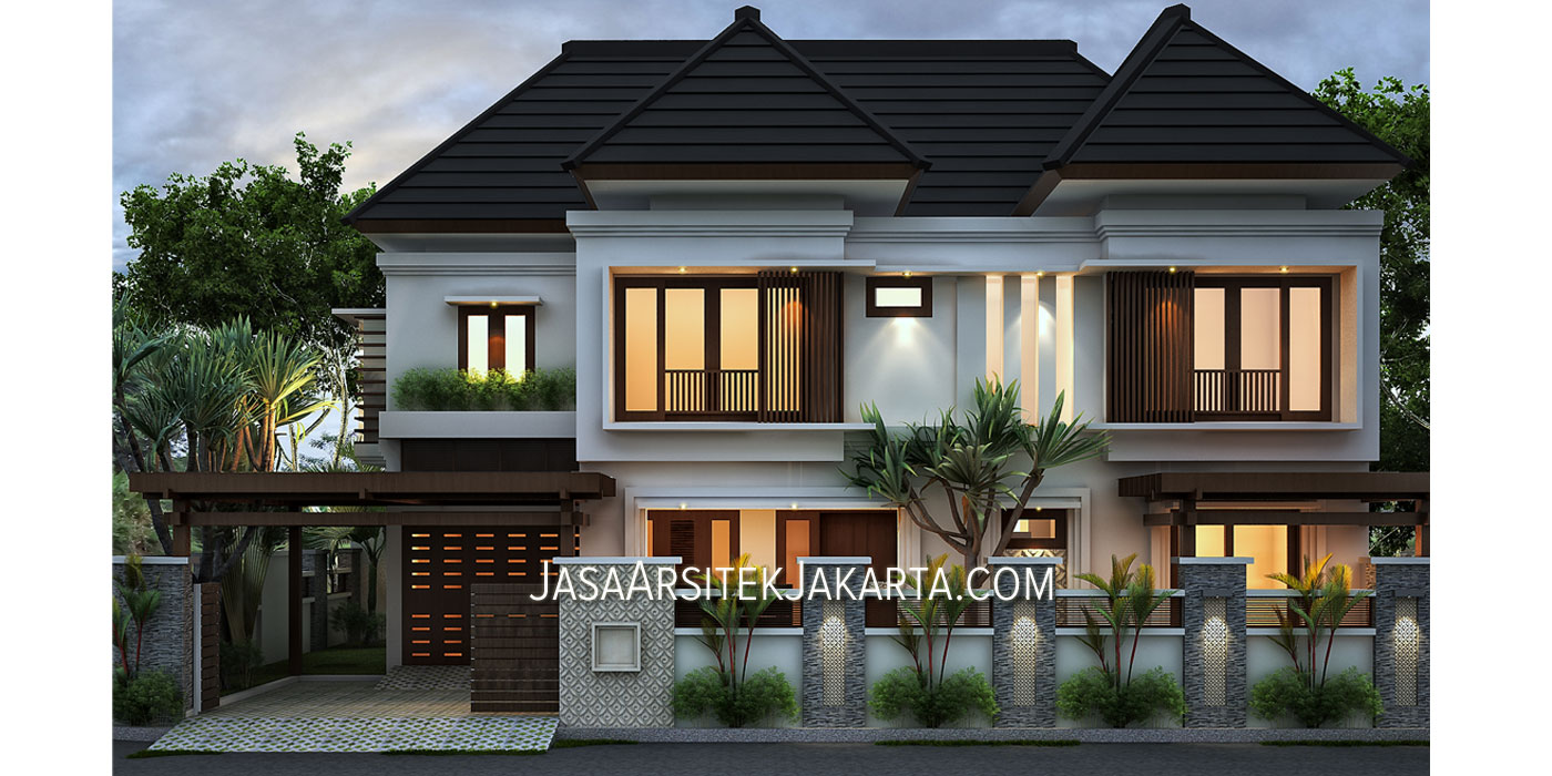 Jasa Arsitek Jakarta Desain Rumah 5 Kamar Luas 330 M2 Bp Havid Di