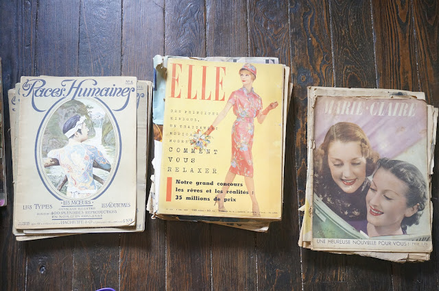 des magazines de 1910 , 1940 et 1960  1910s , 1940s , 1950s mags  races humaines elle marie claire