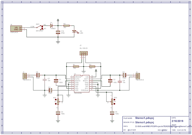 Making A Stereo Audio Amplifier With TEA2025B